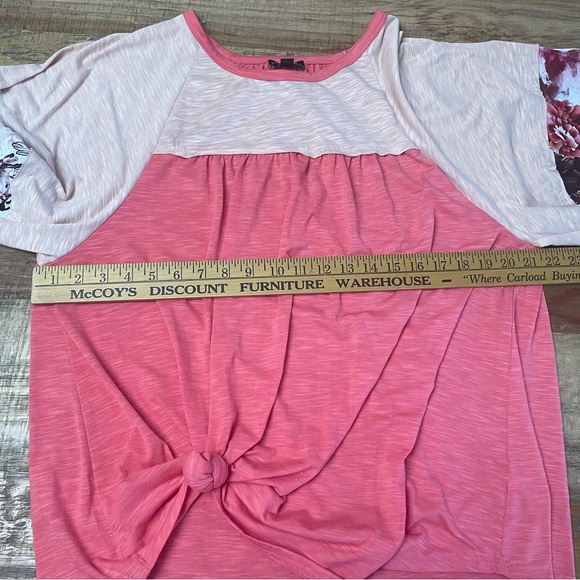 Gigio Plus women’s top size small Coral Floral lace cotton - Picture 4 of 10